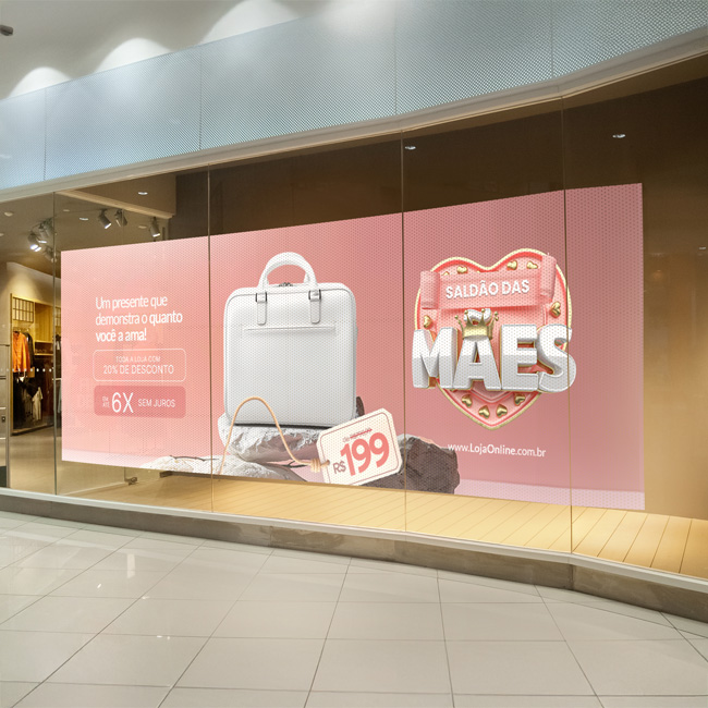 Adesivo Perfurado para Vidro 03